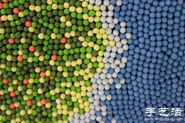 火柴棍DIY手工制作逼真地球仪(图5)