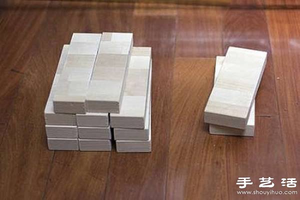 多余木地板废物利用制作时尚创意书架(图3)