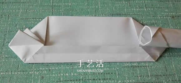 简单现代兵器折纸教程 可爱小坦克的折法图解(图18)