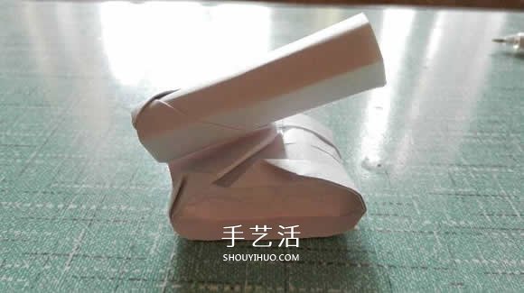 简单现代兵器折纸教程 可爱小坦克的折法图解(图24)
