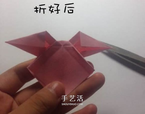 折纸蝴蝶结的步骤和图解 简单的蝴蝶结怎么折(图17)