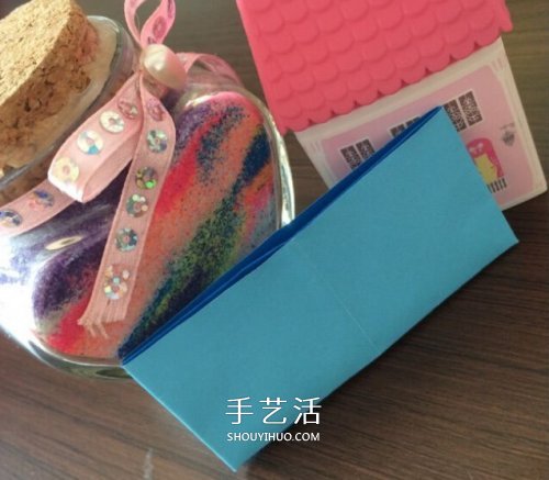 简单几步折叠小纸袋图解 幼儿小钱包折纸方法 - 双维造物网