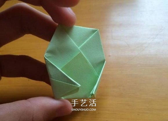 简单的小动物手偶折纸 做出可爱的猫咪手偶(图9)