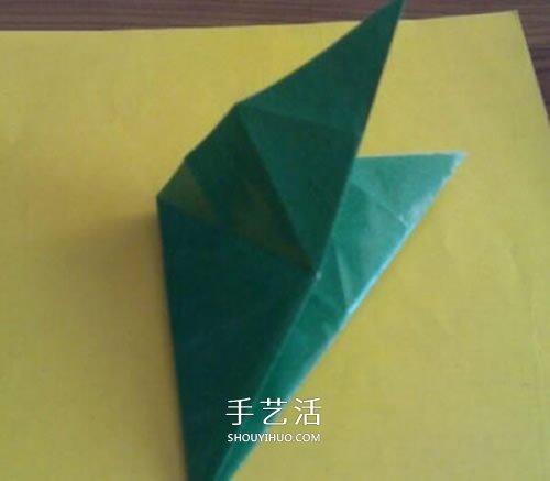 粽子的折法图解简单 纸粽子怎么折的教程(图4)
