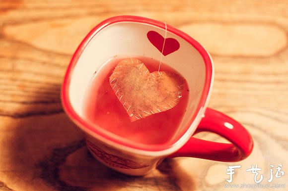 DIY“爱心”茶包 传递爱意与浪漫 - 双维造物网