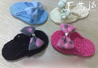 儿童拖鞋的手工编织教程 - 双维造物网