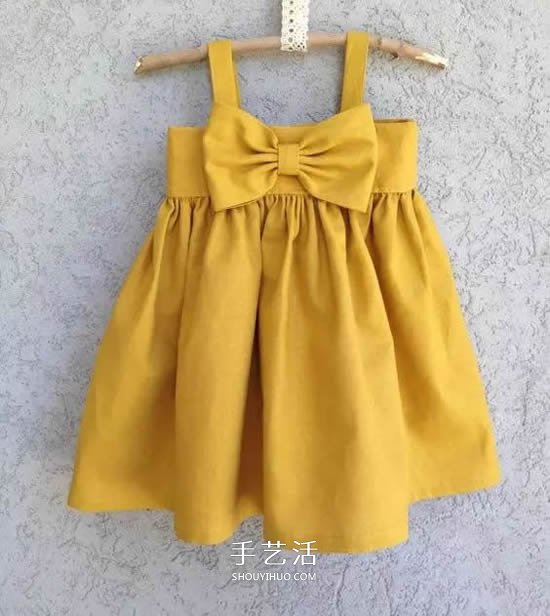 旧衣服布料改造再利用 给女儿做时尚小裙子(图5)