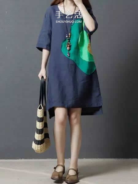 旧衣服布料改造再利用 给女儿做时尚小裙子(图13)