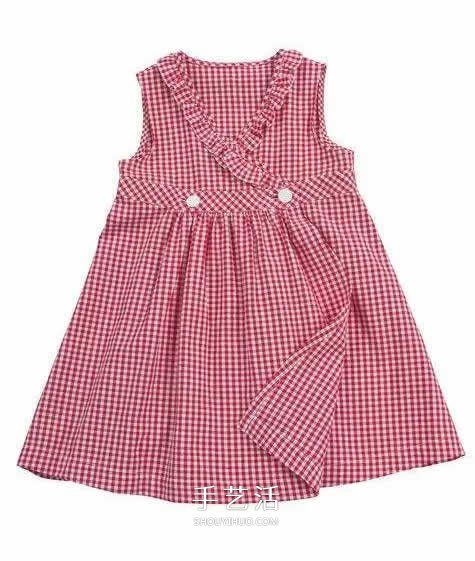 旧衣服布料改造再利用 给女儿做时尚小裙子(图15)