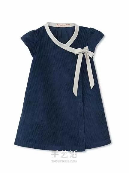 旧衣服布料改造再利用 给女儿做时尚小裙子(图18)