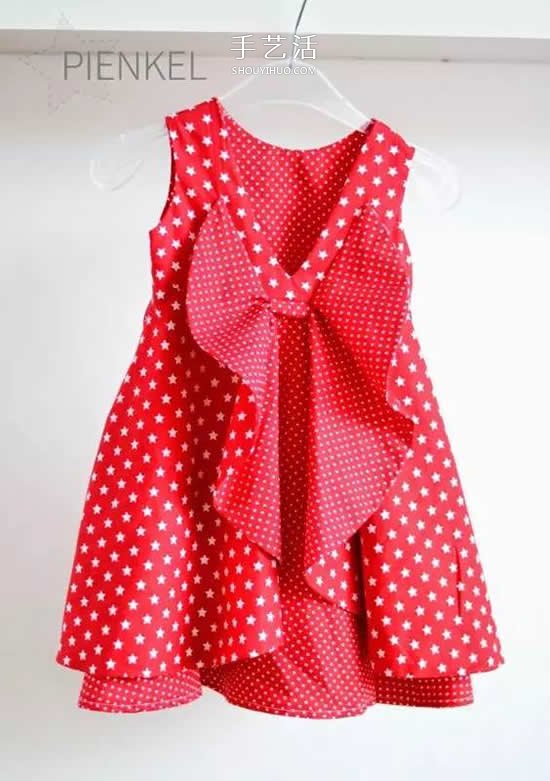 旧衣服布料改造再利用 给女儿做时尚小裙子(图19)