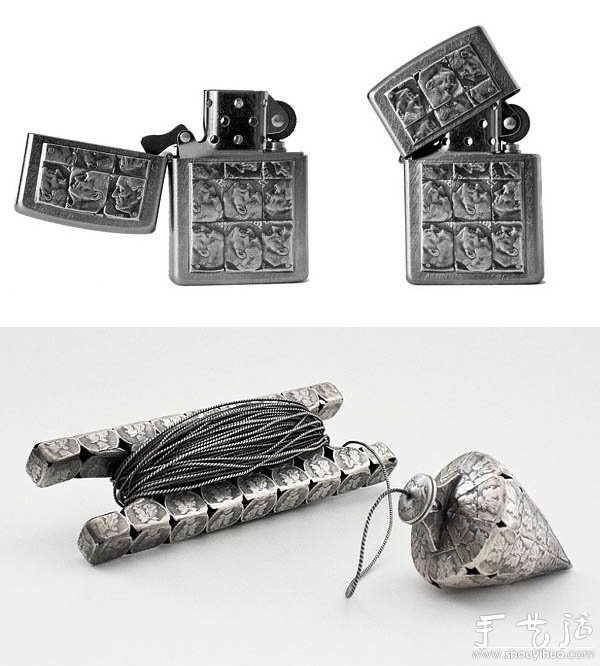 硬币DIY创造的小雕塑(图3)