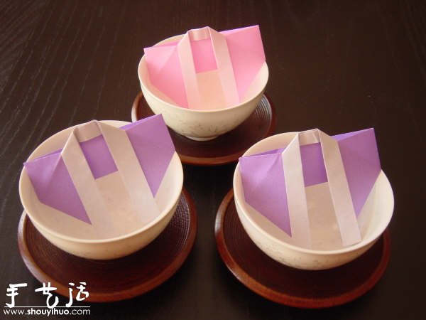 另一款日式餐巾纸折纸方法(图3)