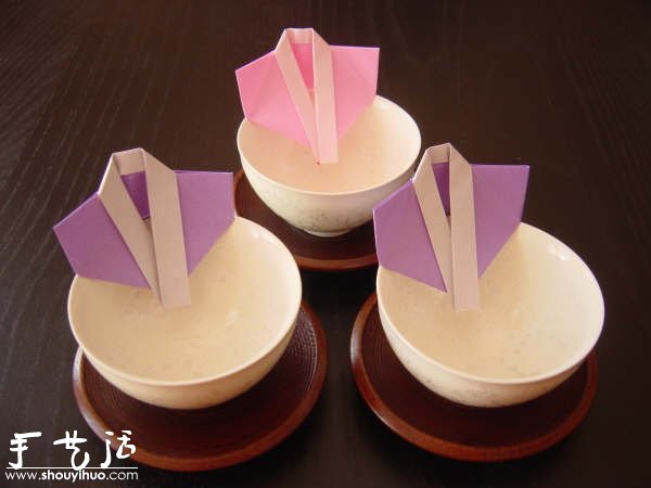 另一款日式餐巾纸折纸方法(图4)