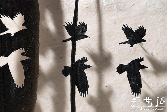 鸟儿羽毛艺术品手工制作(图5)