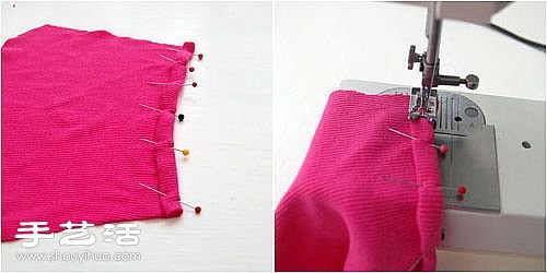 宝宝旧衣服改造教程 DIY简单的撞色宝宝衣(图6)