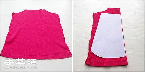 宝宝旧衣服改造教程 DIY简单的撞色宝宝衣(图4)
