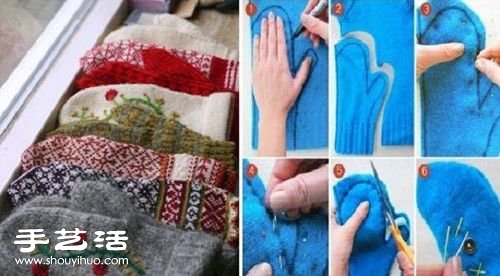 旧毛衣改造再利用 旧毛衣DIY废物利用大全(图10)