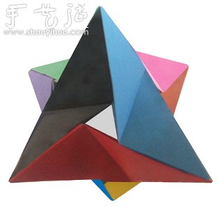 立体四面三角形折纸方法 - 双维造物网