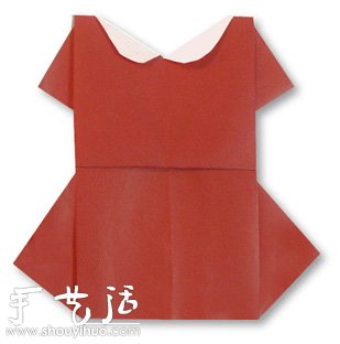四款连衣裙手工折纸方法教程(图5)