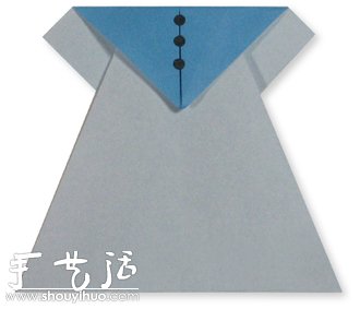 四款连衣裙手工折纸方法教程(图7)