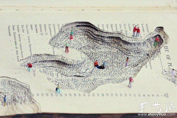 书籍雕刻创造出的微型世界(图2)