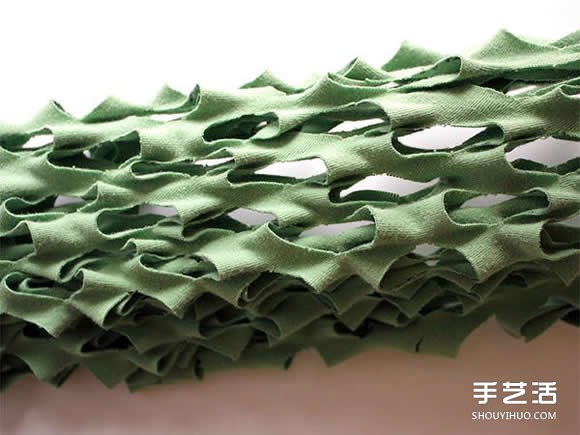 旧T恤改造网眼袋的方法 DIY网眼袋制作教程(图8)