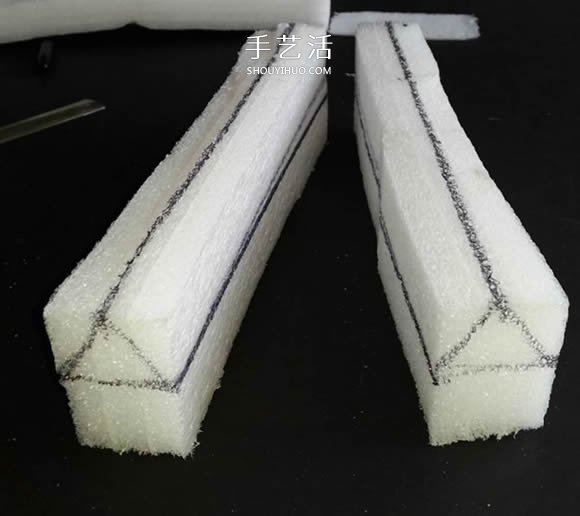 用泡沫板做双体帆船的制作方法图解教程(图5)