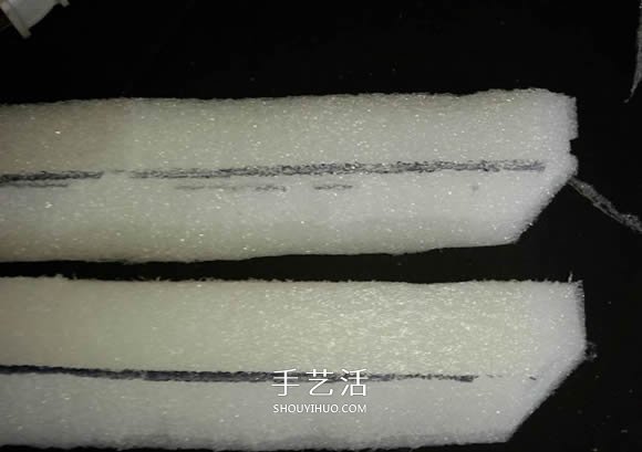 用泡沫板做双体帆船的制作方法图解教程(图6)
