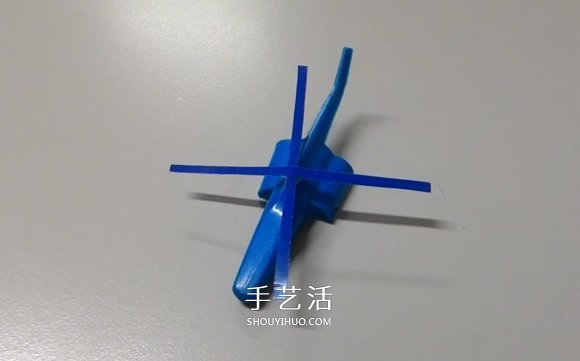 圆珠笔帽手工制作直升飞机模型的方法(图9)