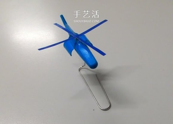 圆珠笔帽手工制作直升飞机模型的方法(图11)