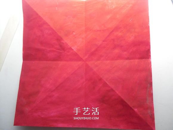 手工篝火的折纸方法 怎么折纸火焰图解教程(图7)