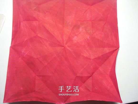 手工篝火的折纸方法 怎么折纸火焰图解教程(图14)