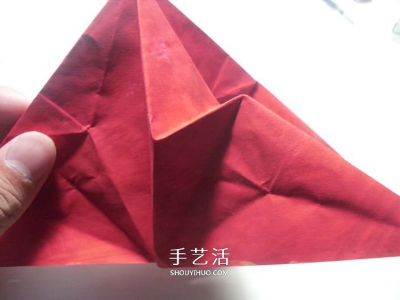 手工篝火的折纸方法 怎么折纸火焰图解教程(图18)
