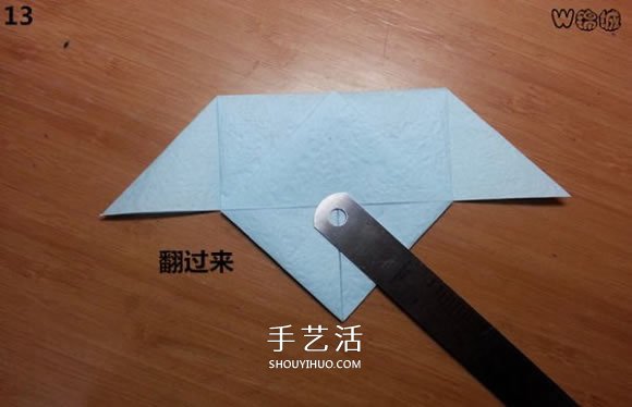 卡通天使的折纸教程 手工折可爱的天使图解(图14)