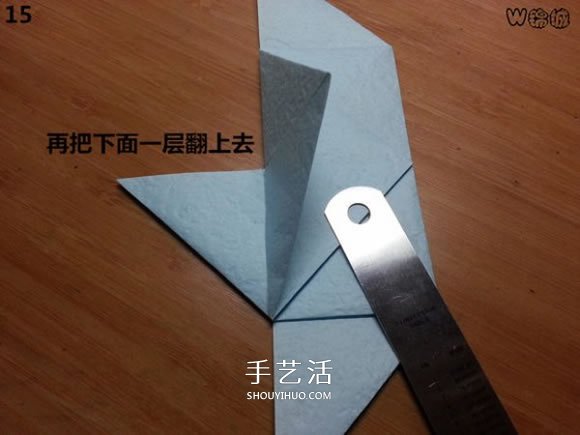 卡通天使的折纸教程 手工折可爱的天使图解(图16)