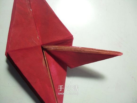 手工篝火的折纸方法 怎么折纸火焰图解教程(图23)