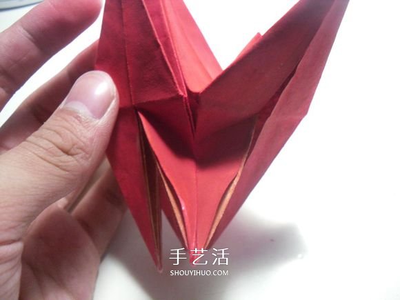 手工篝火的折纸方法 怎么折纸火焰图解教程(图24)