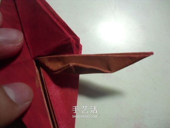 手工篝火的折纸方法 怎么折纸火焰图解教程(图25)