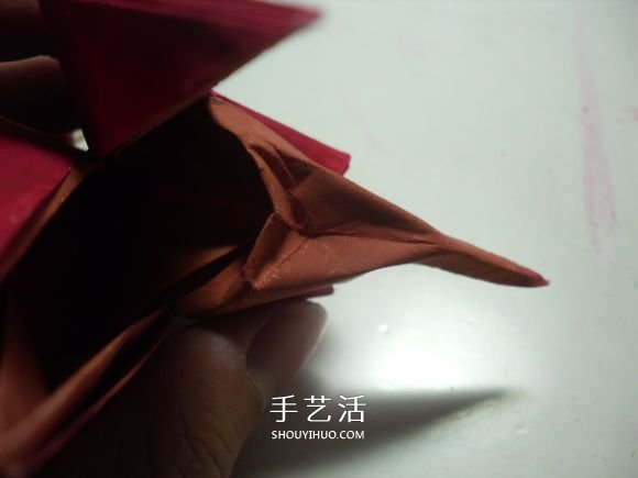手工篝火的折纸方法 怎么折纸火焰图解教程(图26)