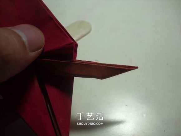手工篝火的折纸方法 怎么折纸火焰图解教程(图27)