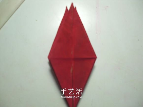 手工篝火的折纸方法 怎么折纸火焰图解教程(图22)