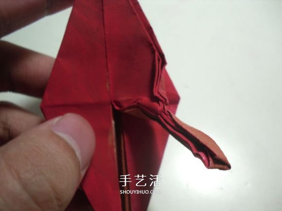 手工篝火的折纸方法 怎么折纸火焰图解教程(图29)