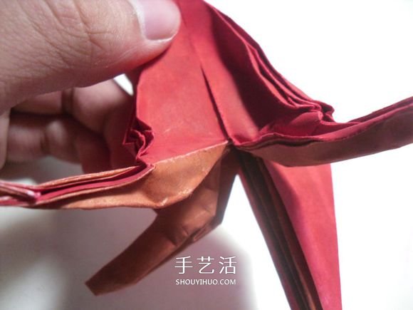 手工篝火的折纸方法 怎么折纸火焰图解教程(图31)