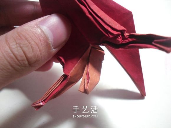 手工篝火的折纸方法 怎么折纸火焰图解教程(图33)