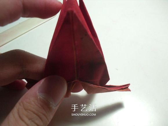 手工篝火的折纸方法 怎么折纸火焰图解教程(图35)