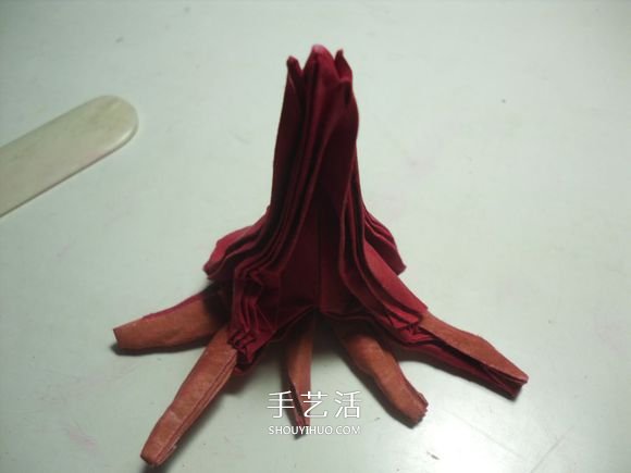 手工篝火的折纸方法 怎么折纸火焰图解教程(图43)