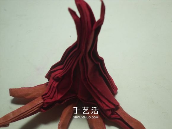 手工篝火的折纸方法 怎么折纸火焰图解教程(图45)