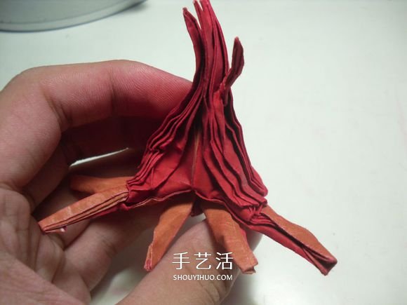 手工篝火的折纸方法 怎么折纸火焰图解教程(图47)