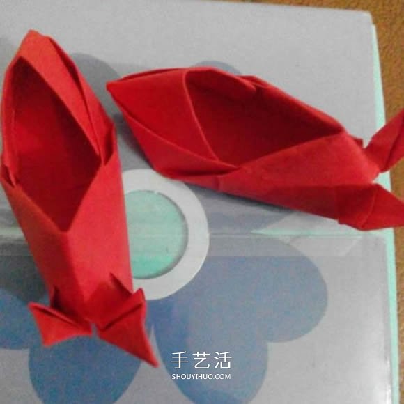 怎么折纸兔子鞋的过程 手工兔子鞋子的折法 - 双维造物网